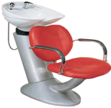Durable Shampoo Chair And Bowl Combo For Hair Washing , Pu Leather Materials