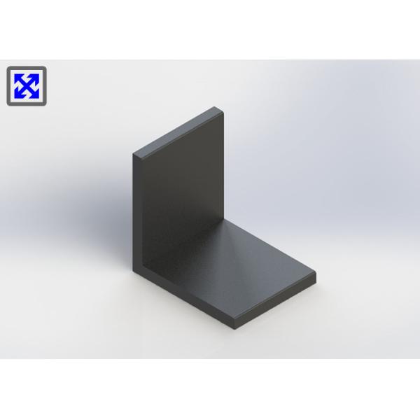 Customized Black Anodized Aluminum Angle , Aluminium Angle Profiles Highly Durable