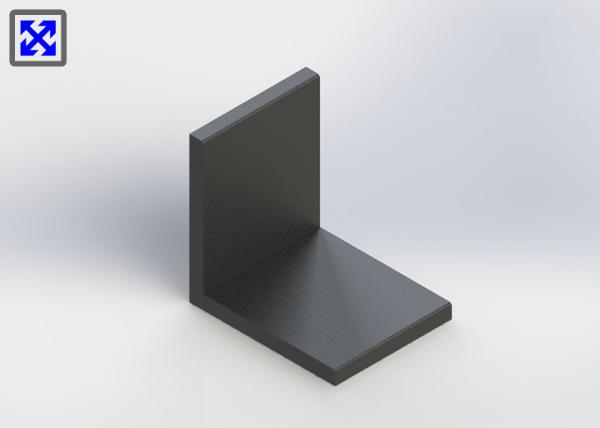 Customized Black Anodized Aluminum Angle , Aluminium Angle Profiles Highly Durable