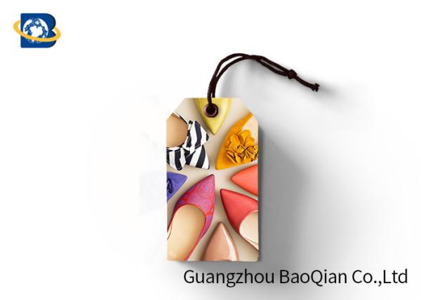 3D Image Custom Shoe Hang Tags , Shoes Lenticular Labels PET / PP / Paper Material