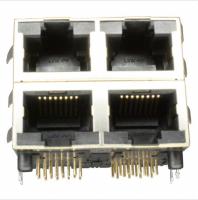 RJSAE538004 RJ45 2X2ポートコネクタを積み重ねる ROHS対応