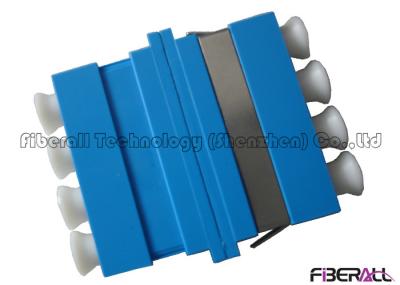 Quadplex Fiber Optical Adapter , LC To LC Fiber Adapter With 4 Channels