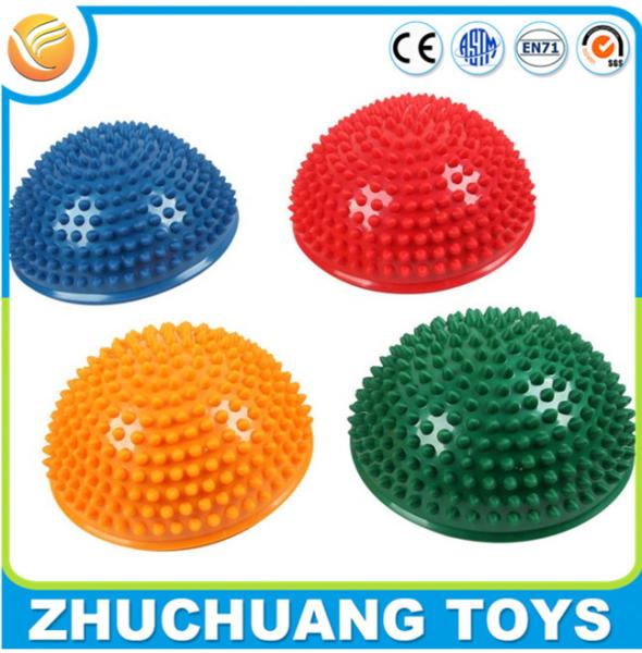 half ball inflatable pvc spiky balance toy