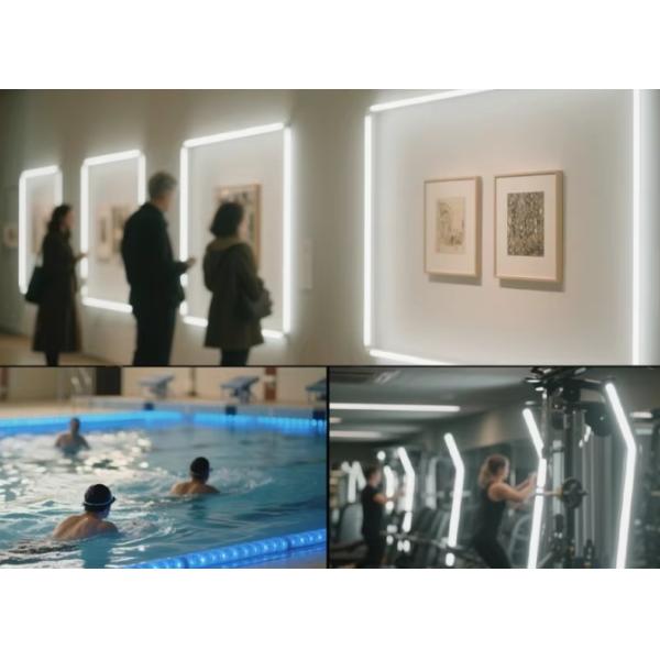 Bande néon LED flexible haute luminosité 12V 24V étanche Certifié CE RoHS Enseigne lumineuse pour magasin Décoration intérieure et extérieure