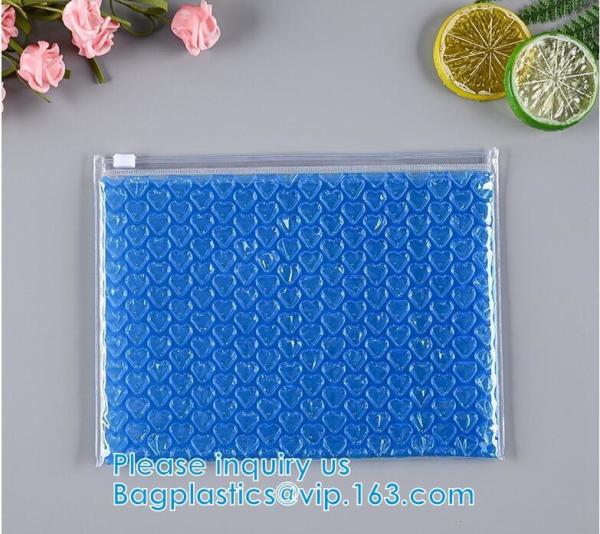 Slider Zipper Biodegradable Bubble Out Pouch Envelopes Protective Wrap Bags For Mail & Storage Bubble Mailers