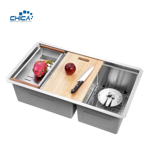 double bowl handmade house kitchen sinks quality control procedure stainless steel kitchen sink
