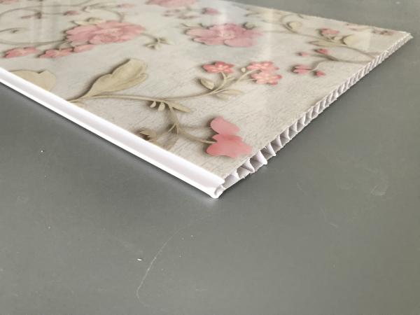 Flower Design Decorative PVC Panels Water Resistant Decorative For Bedroom