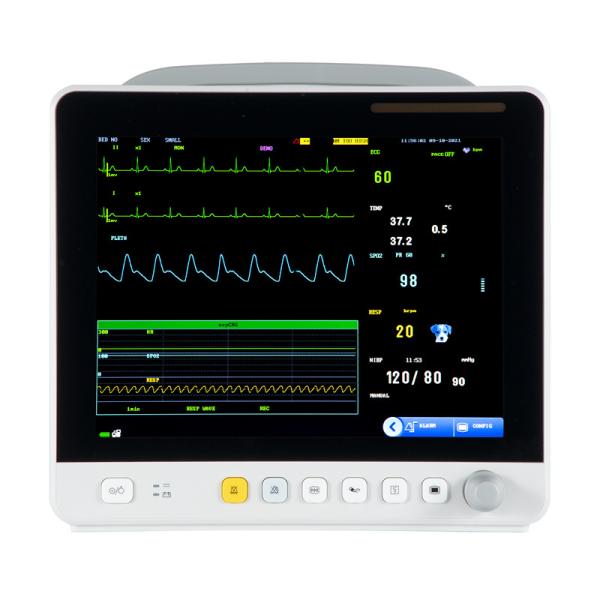 VE12 12.1 Inch Portable Veterinary Monitor Ecg Monitor Yonker 2 Hour 3 Level Audio/visual Alarm Veterinary Monitoring Instrument