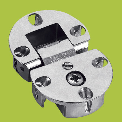 flap table invisible hinge Zinc alloy six holes hinges with Nickel finish