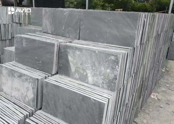 Grey Slate Paving Stones Floor Tiles For Outdoor Corridors / Basement