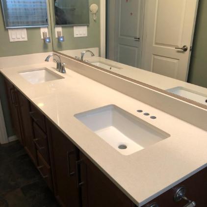 Smooth Polished Surface Undermount Wash Basin Rectangular Shape