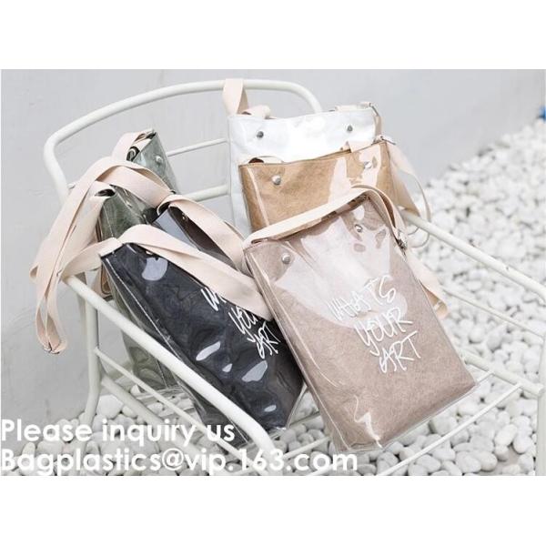 Tyvek Reversible Reusable Shopping Tote Beach Pool Travel Bag Ultra Soft FOLDABLE Material,Reusable Grocery Bag, Easily