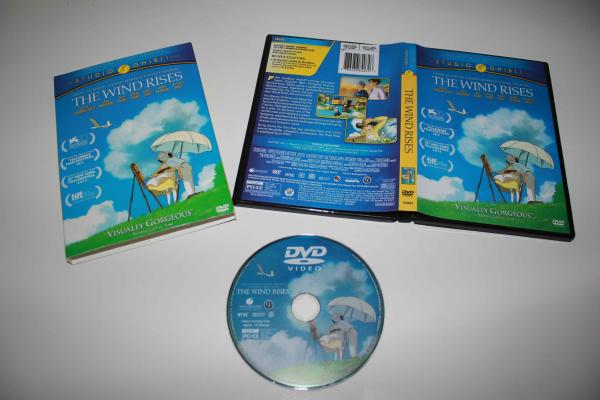 Free DHL Shipping@Disney Cartoon DVD Moveis Wind Rises Wholesale!!