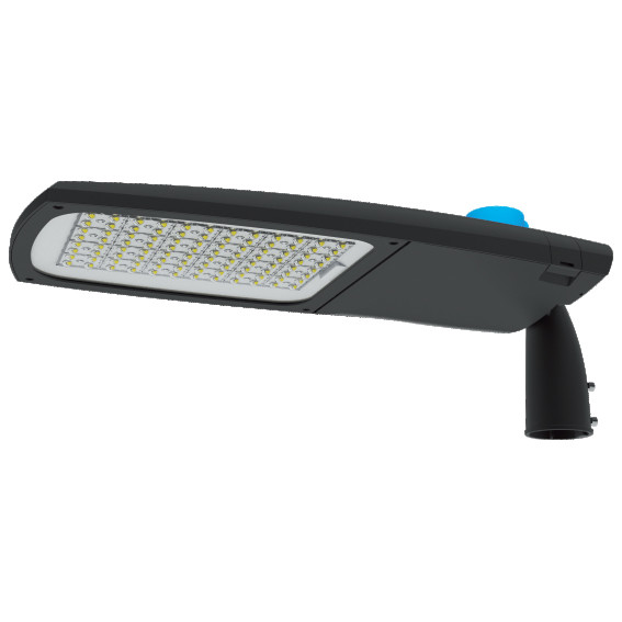 Lampe de rue à LED en aluminium à 120 degrés Noir Gris Blanc