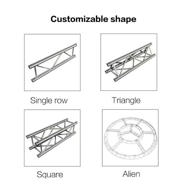 Silver Aluminum Alloy Circular Truss Multi Angle Circle Truss 290*290