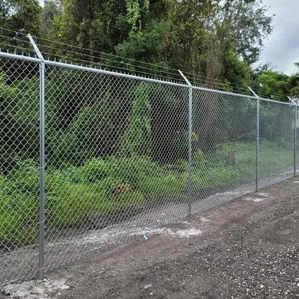 9 Gauge 5*5cm 6 FT Galvanized Diamond Mesh Wire Chain Link Fence
