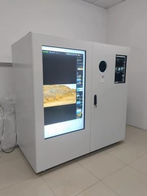 AI detecta retorno e ganha máquina de reciclagem de garrafas RVM Alumínio pode reverter máquinas de venda automática com tela de anúncios de 55 polegadas