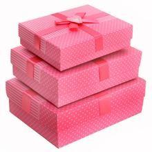 High quality gift packaging full printing luxury jewery packaging paper box bowknot gift