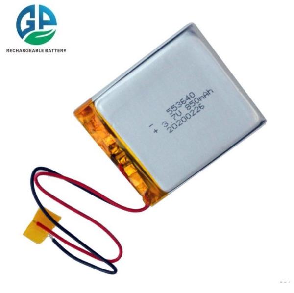 High Capacity 3.7V 850mAh Lithium Ion Polymer Battery 553640 Rechargeable Lipo Battery 850mah Pouch Lithium Li-Ion Polymer Battery Cell For Rc