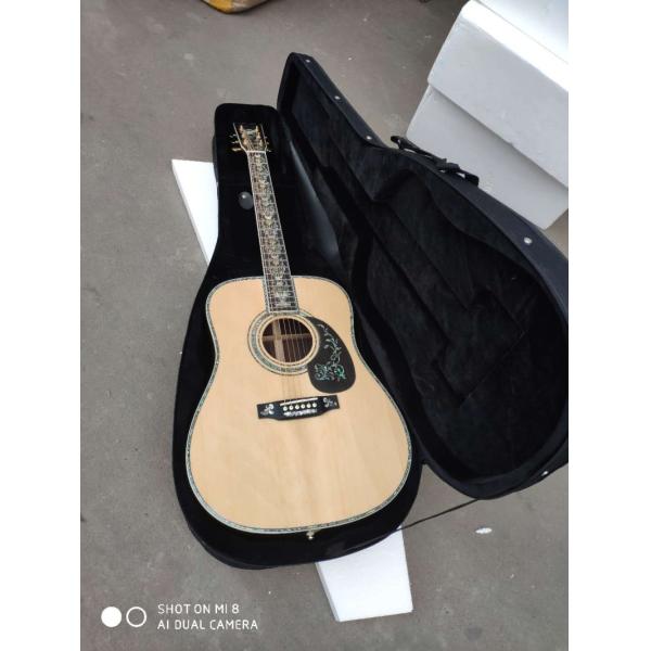 Aaaa All Real Abalone Super Deluxe Wood D45L Acoustic Guitar Customized Logo Is Available