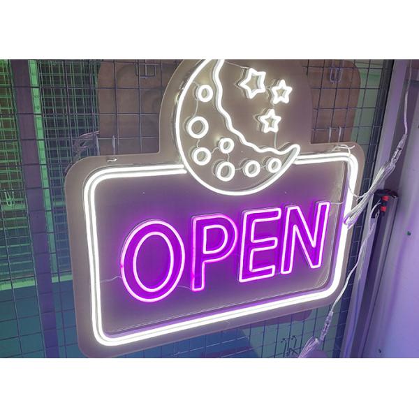 Silica Gel 10cm 12VDC Led Neon Sign EU Plug For Retail Shop