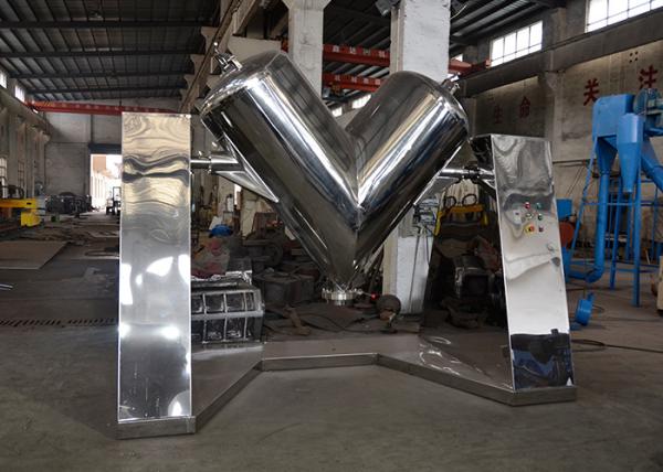 High Efficient V Blender Machine , V Type Powder Mixer Easy Operation stable