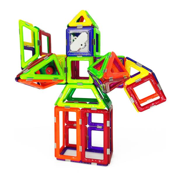 Intelligent Magnetic Building Tiles Set Second Generation Magnetic Block Toys Colorful