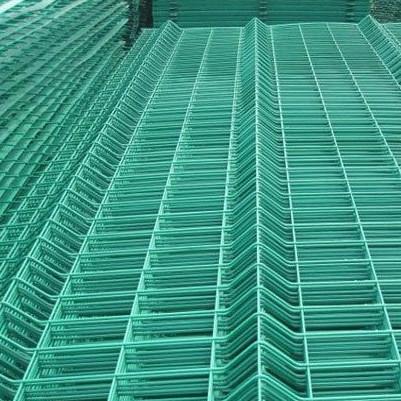 o PVC soldado 4mm de 3mm revestiu 3D o fio Mesh Fence Green que o PVC revestiu