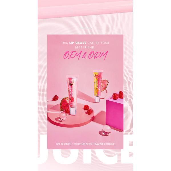 Private Label Rainbow Fruity Glitter Essence Lip Gloss For Kids OEM ODM Available