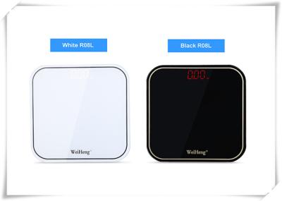 Black / White Bathroom Scale With Body Fat , High Precision Electronics Weighing Scale