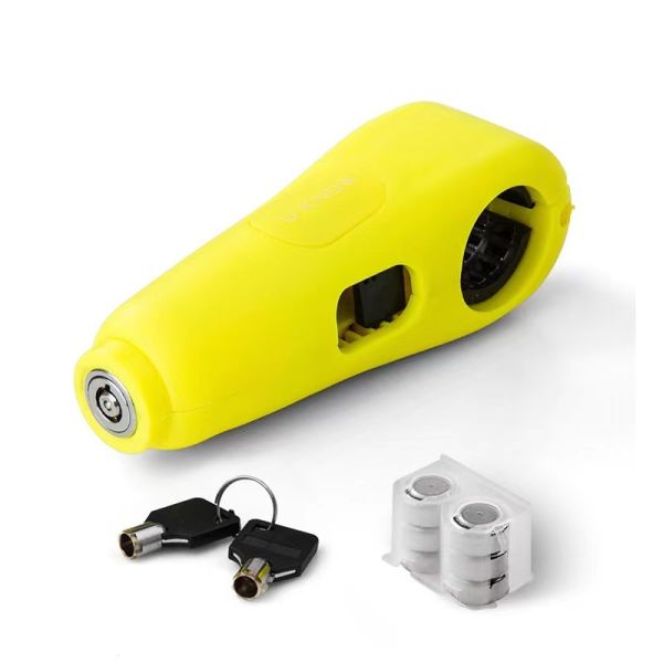 Blue Green Yellow Scooter Alarm Lock Anti Theft Throttle Grip Lock