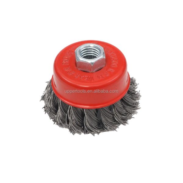 Поддержка на заказ 3 дюйма Скрученная проволока для сварки расходных материалов M14 * 75 * 2 мм