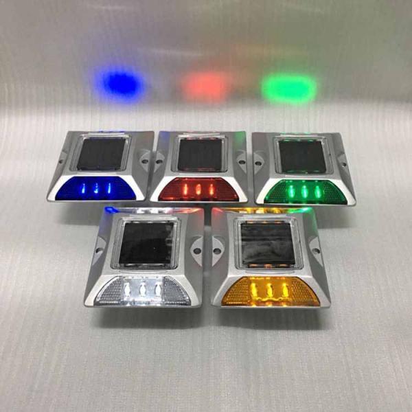 RoHS Solar LED Road Studs Blue Aluminium Casting Cat Eye Road Reflector