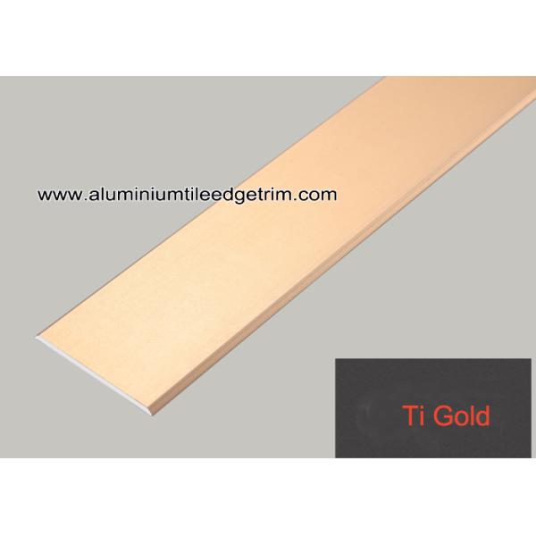 Flat Tile Trim / Metal Decorative Transition Strips For Wall Tile Separation