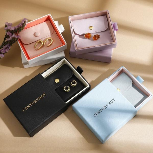 Jewelry Packaging Box Pull-Out Jewelry Box Necklace Earring Packaging Box Exquisite Jewelry Drawer Box