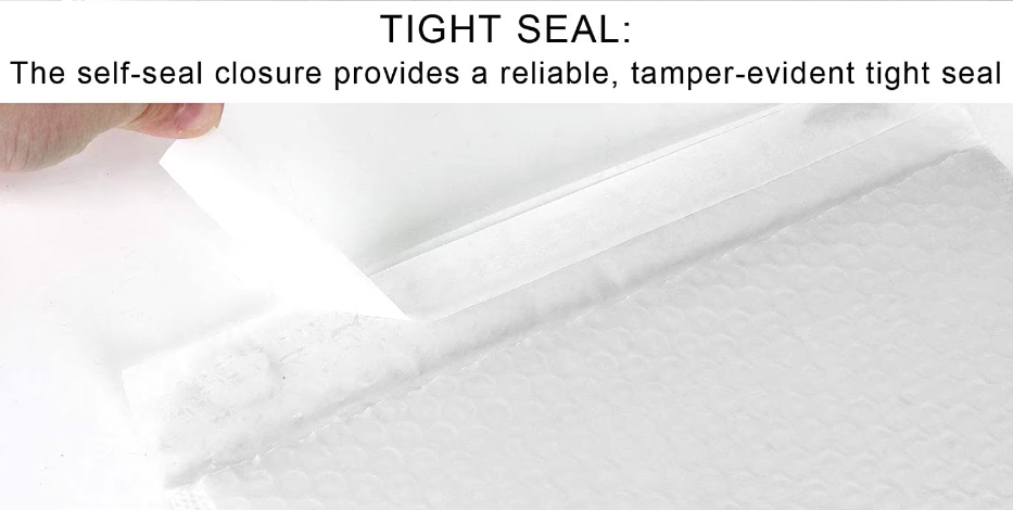 Biodegradable Self Seal Bubble Bags Waterproof Custom Poly Bubble Mailer Orange