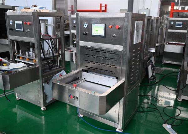 500W PLC Controlled Semi Auto Labeling Medical Heat Sealer With Adjustable Sealing Temperature