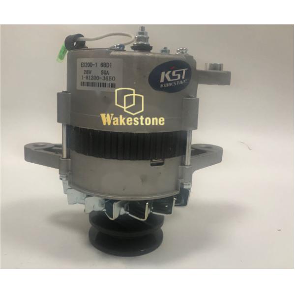 Excavator parts alternator 6BD1 generator,EX200-1 generator