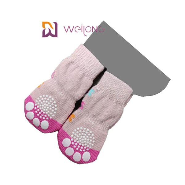 Выскальзывание любимца анти- вяжет носки Socks&Cat собаки с резиновым протектором лапки подкрепления