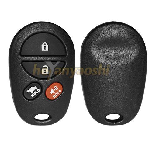 Four Buttons Remote Key Shell Toyota Automotive R - 00065 Model Anti Broken