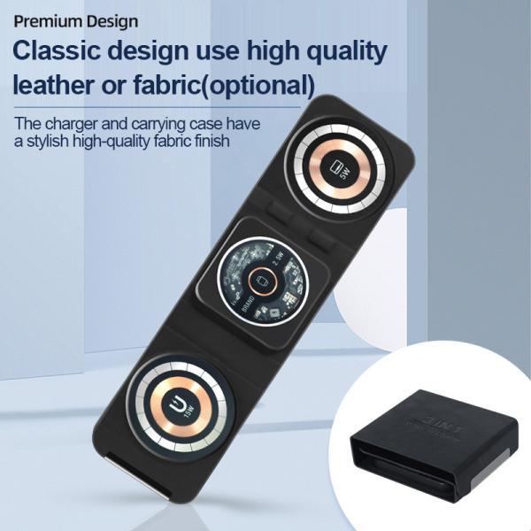 CE Approval Fast Qi Wireless Charging Pad 3 In 1  85mm Length