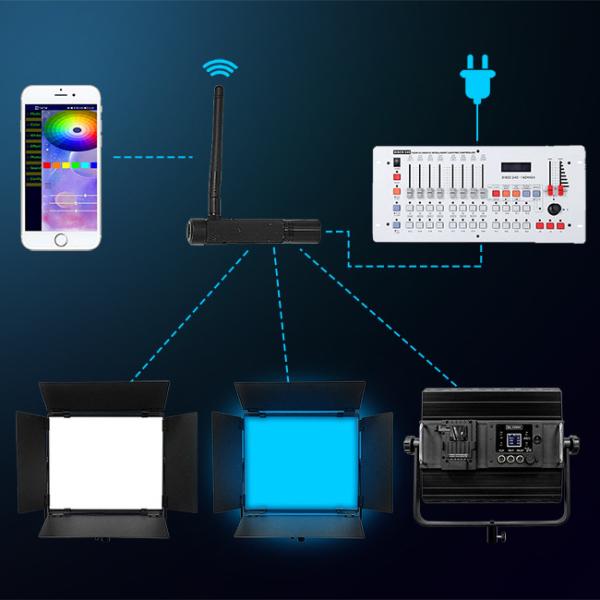 Светодиодный RGB видеосветовой фотостудийный лампа120w GL-1200C Профессиональная фотография Свет Dimmable 2800K-9999K