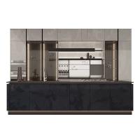 Design de meubles de cuisine Armoire de cuisine en faisceau de bois Pour les grossistes
