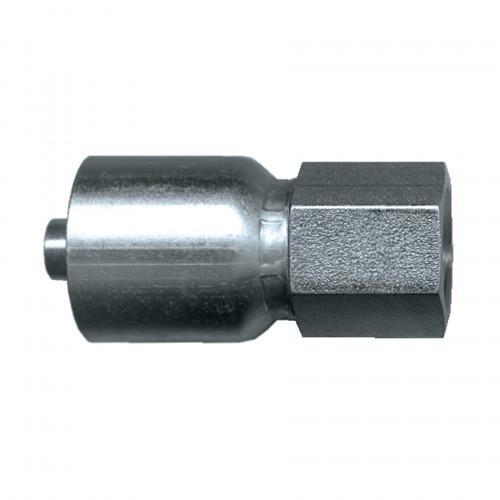 Cr3 Plating SAE 100R1 Steel Hose Fittings Female Pipe Coupling