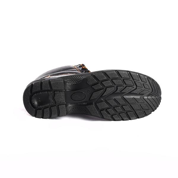 Embossed Cow Leather Steel Toe Safety Shoes for Anti-puncture and Antistatic Work Boots for Women