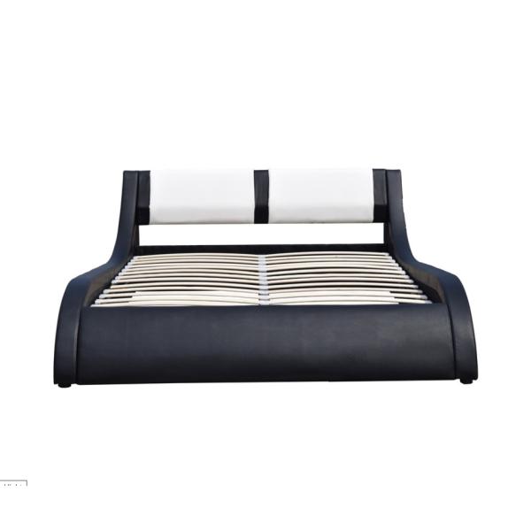 Кожа Faux кровати аэродинамической подъемной силы современным обитая бархатом изогнула изголовье PU