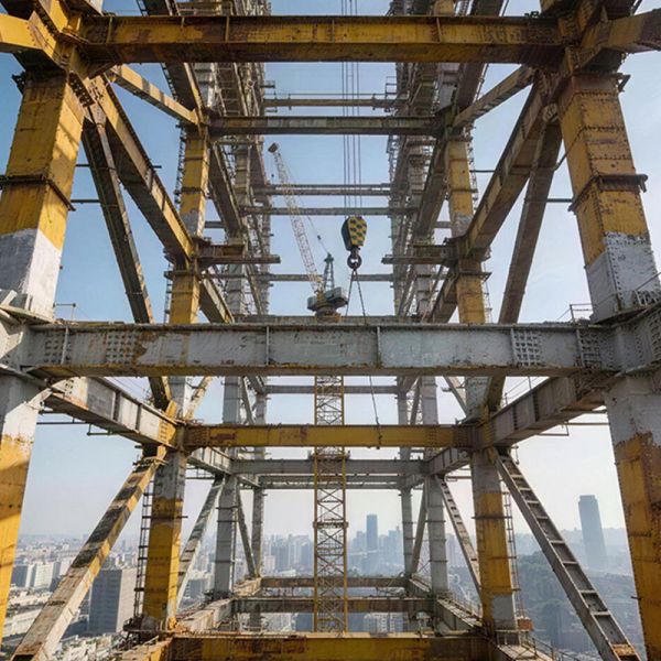 High Strength Steel Structure Building Support System Multi Functional Reusable