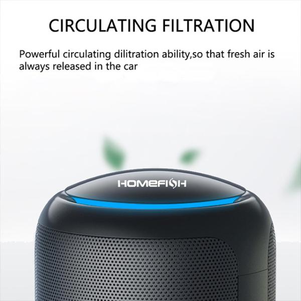 Homefish OEM Purificador de Ar de Carvão Ativado Purificador de Ar de Mini Aniões Portátil 3800 Rpm