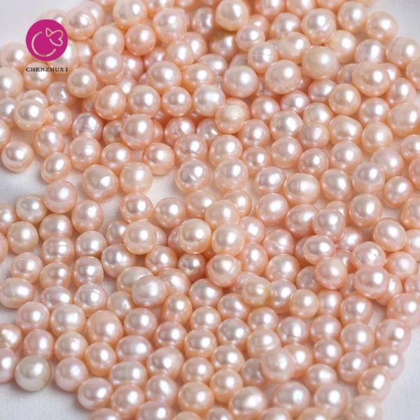 Wholesale Loose Round Grade Natural Pearl Chinese Cultured No Hole Freshwater Pearls