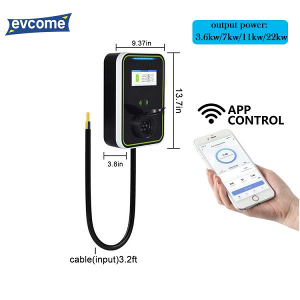 EV-HB Wallbox Electric Car Charger Gun Base With APP 16A / 32A Car Charging Wall Box